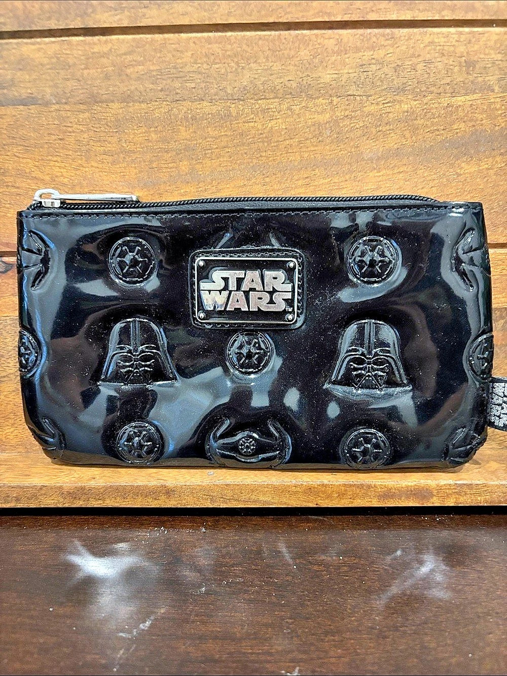 Star Wars Loungefly Black Zippered Cosmetic Pouch
